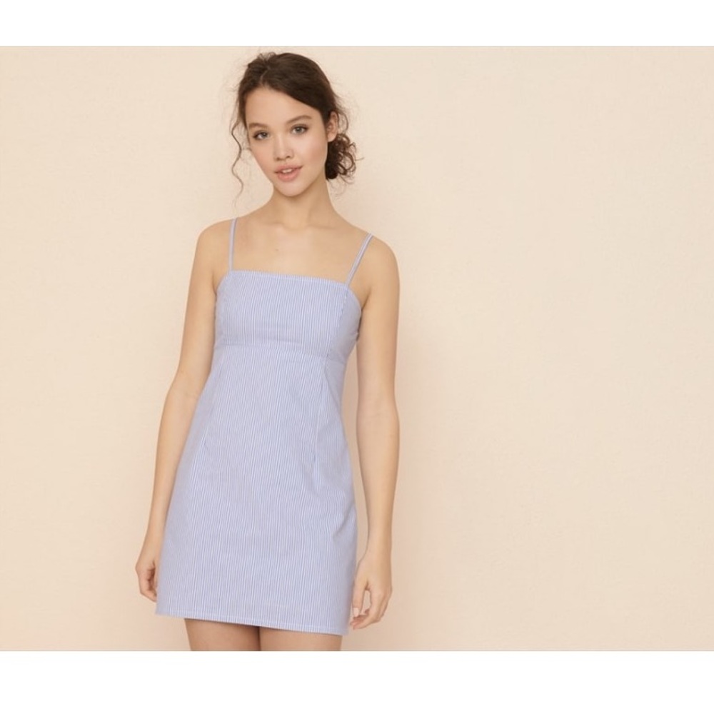 Blue and white striped dress!!